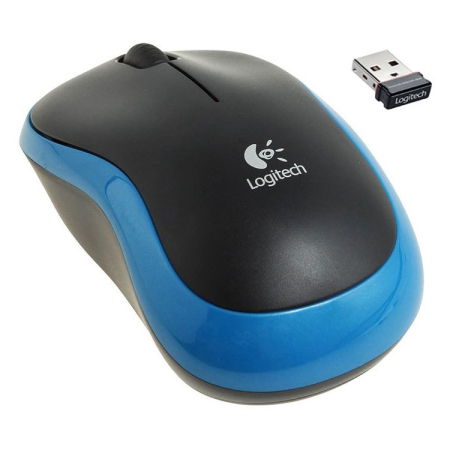 Periferice - LOGITECH M185 Wireless Mouse - BLUE - EWR2