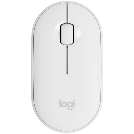 Mouse - LOGITECH M350S Pebble 2 Bluetooth Mouse - TONAL WHITE - DONGLELESS