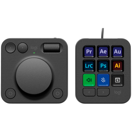 Periferice - LOGITECH MX Creative Console - GRAPHITE - 2.4G/BT/corded - EMEA28i-935 - EMEA+CN