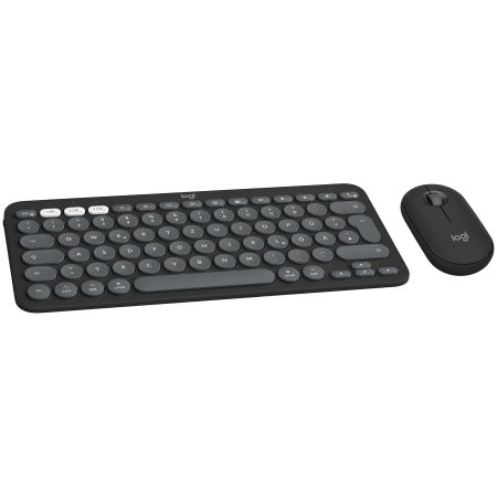 Sisteme PC & Periferice - LOGITECH Pebble 2 for MAC Bluetooth Keyboard Combo - TONAL GRAPHITE - US INT'L