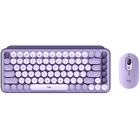 Sisteme PC & Periferice - LOGITECH POP ICON COMBO - LILAC - US INT'L - BT - INTNL-973