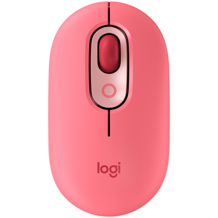 Mouse - LOGITECH POP Mouse with emoji - ROSE - BT - EMEA28i-935 - FY25,TERRA