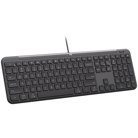 LOGITECH Signature Slim K620 Wired Keyboard for Business - GRAPHITE - US INT'L - USB - N/A - INTNL-973 - USB-C [1]