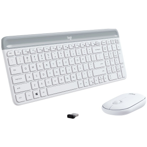 Sisteme PC & Periferice - LOGITECH MK470 Slim Wireless Combo - OFF-WHITE - US INT'L