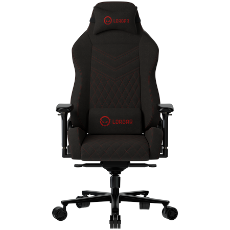 Scaune Gaming - LORGAR Ace 422, Gaming chair, Anti-stain durable fabric, 1.8 mm metal frame, multiblock mechanism, 4D armrests, 5 Star aluminium base, Class-4 gas lift, 75mm PU casters, Black + red