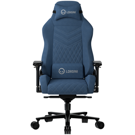 Scaune Gaming - LORGAR Ace 422, Gaming chair, Anti-stain durable fabric, 1.8 mm metal frame, multiblock mechanism, 4D armrests, 5 Star aluminium base, Class-4 gas lift, 75mm PU casters, Blue
