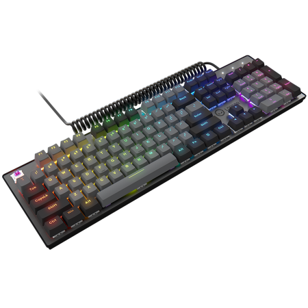LORGAR Azar 514, Wired mechanical gaming keyboard, RGB backlight, 1680000 colour variations, 18 modes, keys number: 104, 50M clicks, linear dream switches, spring cable up to 3.4m, ABS plastic+metal,  [3]