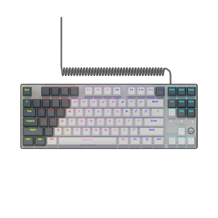 Tastaturi Gaming - LORGAR Azar 514TKL, Wired RGB mechanical gaming keyboard, white, EN layout