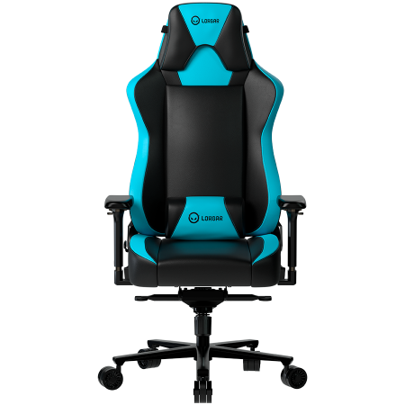 Scaune Gaming - LORGAR Base 311, Gaming chair, PU eco-leather, 1.8 mm metal frame, multiblock mechanism, 4D armrests, 5 Star aluminium base, Class-4 gas lift, 75mm PU casters, Black + blue