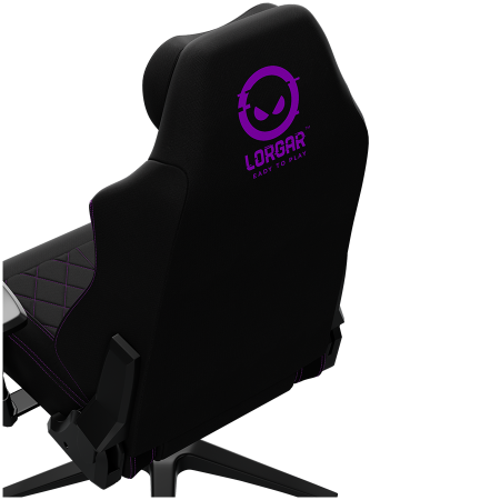 LORGAR CHA41, Ergonomic Gaming Chair Advanced, premium anti-stain fabric, Black/purple [19]