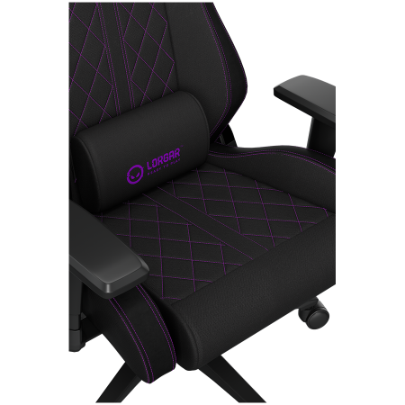 LORGAR CHA41, Ergonomic Gaming Chair Advanced, premium anti-stain fabric, Black/purple [17]