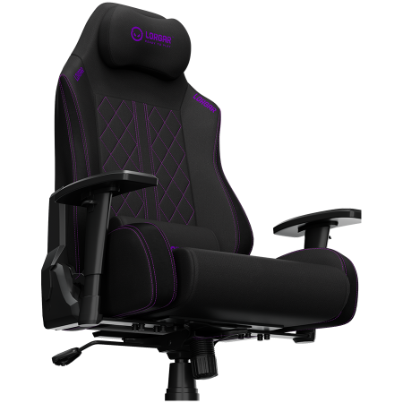 LORGAR CHA41, Ergonomic Gaming Chair Advanced, premium anti-stain fabric, Black/purple [16]