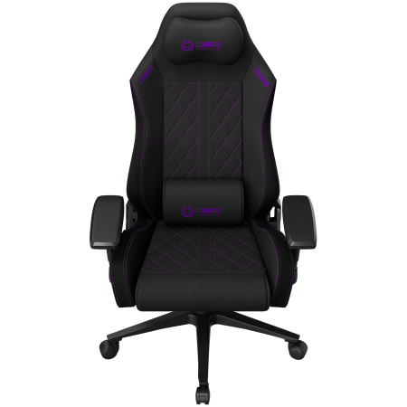LORGAR CHA41, Ergonomic Gaming Chair Advanced, premium anti-stain fabric, Black/purple [1]