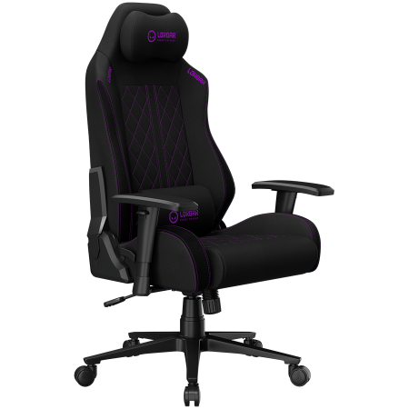 LORGAR CHA41, Ergonomic Gaming Chair Advanced, premium anti-stain fabric, Black/purple [15]