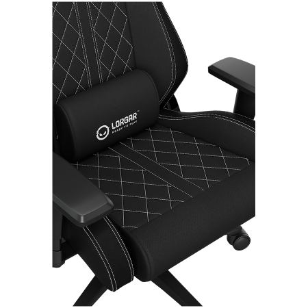 LORGAR CHA41, Ergonomic Gaming Chair Advanced, premium anti-stain fabric, Black/white [17]