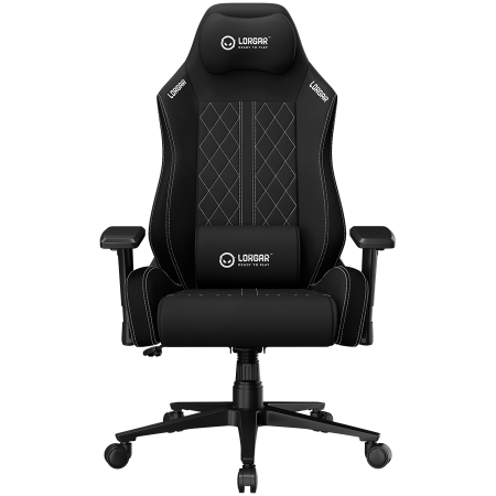 Jocuri si multimedia - LORGAR CHA41, Ergonomic Gaming Chair Advanced, premium anti-stain fabric, Black/white