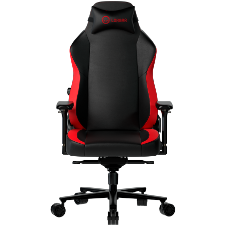 Scaune Gaming - LORGAR Embrace 533, Gaming chair, PU eco-leather, 1.8 mm metal frame, multiblock mechanism, 4D armrests, 5 Star aluminium base, Class-4 gas lift, 75mm PU casters, Black + red