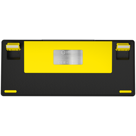 LORGAR KBP7075W, Wireless 75% Mechanical Gaming Keyboard Pro, Black/yellow, EN layout [7]