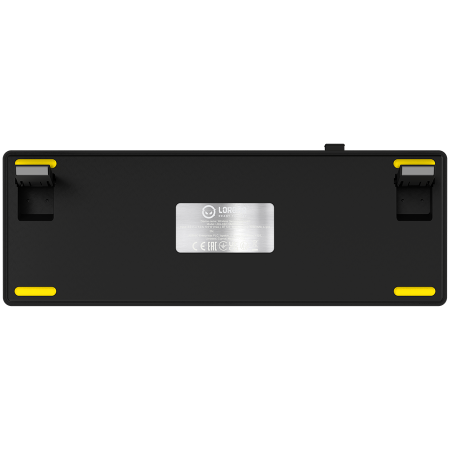 LORGAR KBP70MW, Wireless 65% Mechanical Gaming Keyboard Pro, Black/yellow, EN layout [8]