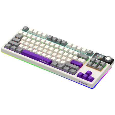 LORGAR KBP70TKLW, Wireless TKL Mechanical Gaming Keyboard Pro, Beige, EN layout [1]