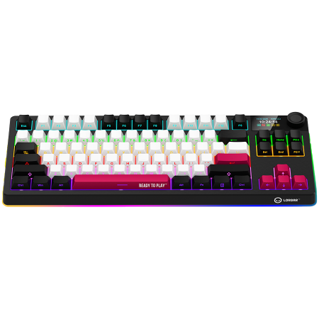 LORGAR KBP70TKLW, Wireless TKL Mechanical Gaming Keyboard Pro, Black/red, EN layout [2]