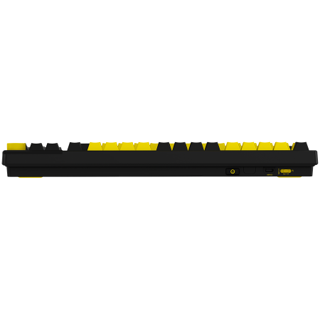 LORGAR KBP70TKLW, Wireless TKL Mechanical Gaming Keyboard Pro, Black/yellow, EN layout [5]