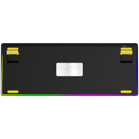 LORGAR KBP70TKLW, Wireless TKL Mechanical Gaming Keyboard Pro, Black/yellow, EN layout [7]
