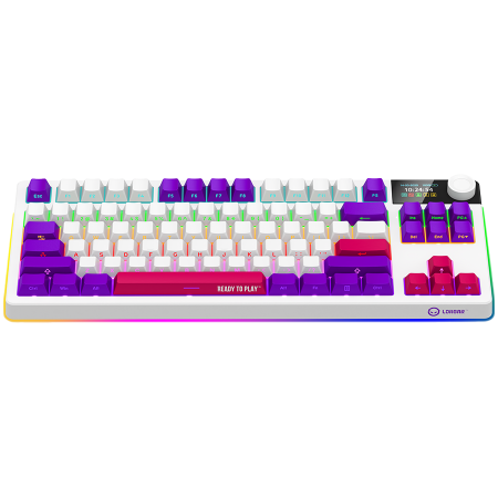 LORGAR KBP70TKLW, Wireless TKL Mechanical Gaming Keyboard Pro, White, EN layout [2]