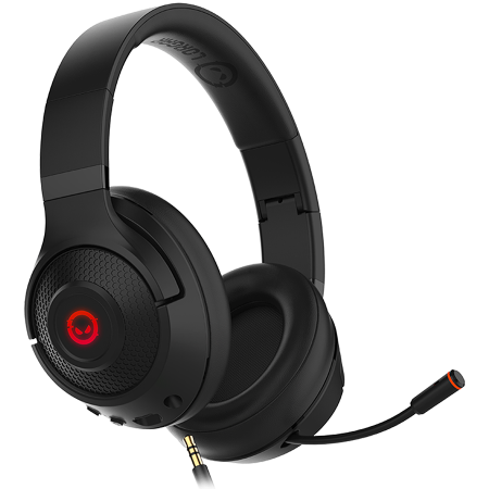 LORGAR Noah 501, gaming bluetooth headset with microphone, BT 5.3 JL7006, battery 1000mAh, type-C charging cable 0.8m, audio cable 1.5m, size:195*185*80mm, 0.28kg. Black [0]