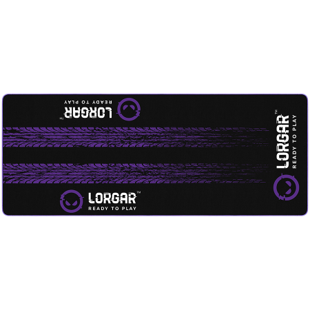 Data Storage - LORGAR RX1FM, Sim Racing Floor Mat Advanced, Stitched edge, 1,700X700X3 mm, Black/purple