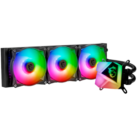 MAG CORELIQUID C360, Global, 3x ARGB Fan, ARGB Block, Color Box, LGA 1150/1151/1155/1156/1200/1700, LGA 1366/2011/2011-3/2066, AM5/AM4/FM2+/FM2/FM1/AM3+/AM3/AM2+/AM2, SocketTR4/sTRX4/SP3 [1]