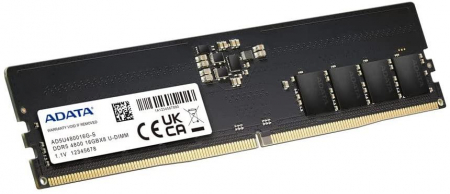 Componente PC - Memorii ADATA DDR5 16 GB, frecventa 4800 MHz, 1 modul, \\"AD5U480016G-S\\"