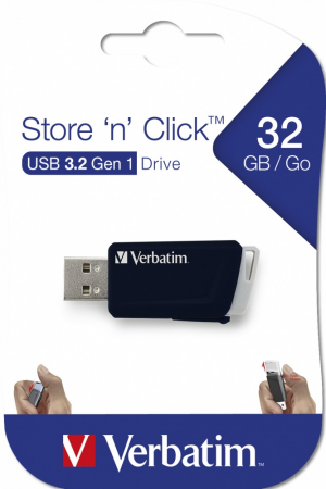 MEMORII USB Verbatim VERBATIM 49307 USB CLICK 32GB BLACK, "49307" (include TV 0.03 lei) [2]