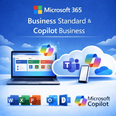 LICENTE  Microsoft - Microsoft 365 Business Standard cu Copilot Business - 1 an, 1 utilizator