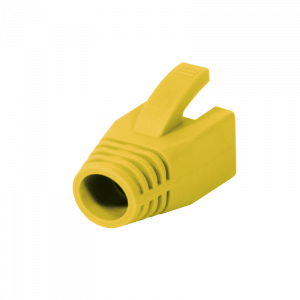 Modular RJ45 Plug Cable Boot 8mm yellow, 50pcs "MP0035Y" [2]