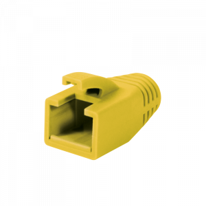Modular RJ45 Plug Cable Boot 8mm yellow, 50pcs "MP0035Y" [1]