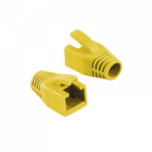 Retelistica - Modular RJ45 Plug Cable Boot 8mm yellow, 50pcs "MP0035Y"