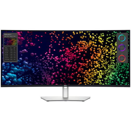 Sisteme PC & Periferice - Monitor LED DELL UltraSharp U4025QW 40" Curved, 5120x2160, WUHD, 120Hz, IPS Antiglare, 21:9, 1000:1, 450 cd/m2, 8ms/5ms, 178/178, DP, HDMI, 2xTHB4, 3xUSB-C, 5xUSB-A, RJ-45, Audio line out, 2x 9W Speak