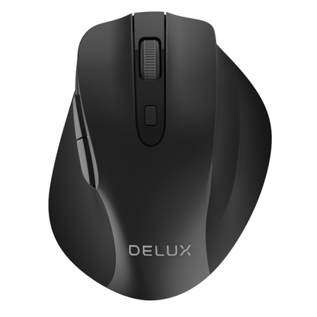 Mouse - MOUSE DELUX, PC sau NB, wireless, 2.4GHz, optic, 1600 dpi, butoane/scroll 6/1, , negru, "M517GX" (include TV 0.15 lei)