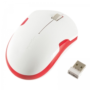 MOUSE LOGILINK wireless, 1200dpi, 3 butoane, 1 rotita scroll, white&red "ID0129" (include timbru verde 0.1 lei) [1]
