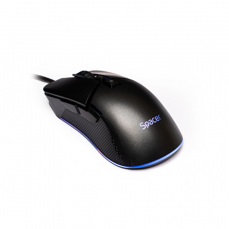 Sisteme PC & Periferice - MOUSE Spacer - gaming, gaming, cu fir, USB, optic, 6.400 dpi, butoane/scroll 6/1, iluminare RGB, negru, \\"SPGM-PULSAR-PRO\\" (include TV 0.18lei)