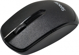 MOUSE SPACER wireless, 1000dpi, 3 butoane, 1 rotita scroll, black "SPMO-161" (include timbru verde 0.1 lei) [1]