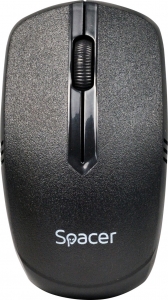 Sisteme PC & Periferice - MOUSE SPACER wireless, 1000dpi, 3 butoane, 1 rotita scroll, black "SPMO-161" (include timbru verde 0.1 lei)