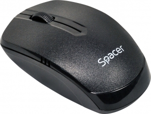 MOUSE SPACER wireless, 1000dpi, 3 butoane, 1 rotita scroll, black "SPMO-161" (include timbru verde 0.1 lei) [2]