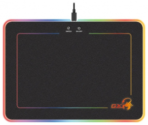 Mouse Pad - MousePAD GENIUS gaming, "GX-Pad 600H RGB", plastic, 320 x 250 x 5.5 mm, negru, 3 nivele iluminare, 10 moduri Chroma RGB "31250006400"