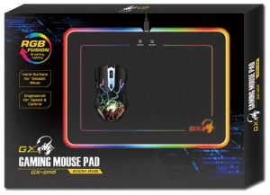 MousePAD GENIUS gaming, "GX-Pad 600H RGB", plastic, 320 x 250 x 5.5 mm, negru, 3 nivele iluminare, 10 moduri Chroma RGB "31250006400" [1]