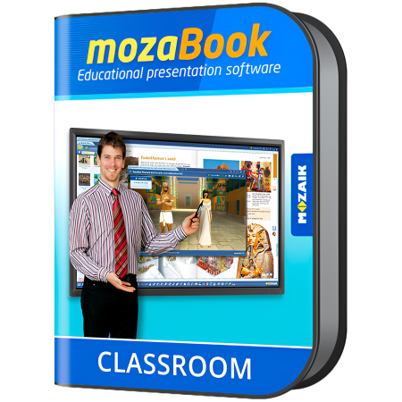 Software - mozaBook CLASSROOM, interactive educational software for teachers, 1 year