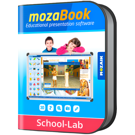 Software - mozaBook SCHOOL-LAB - one chosen language / one device / 1 Year