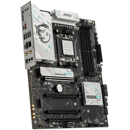 MSI B850 GAMING PLUS WIFI, ATX, Socket AM5, 4x DDR5 Dual Channel DDR5 up to 8200(OC)MHz, 4x PCIe 3.0 x16 slot, 3x M.2 slot, 4x USB 2.0, 1x USB 5Gbps, 1x USB 10Gbps, 2x USB 10Gbps Type-C, DP, 7.1 HD Au [1]