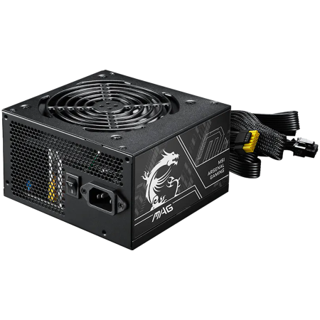 MSI MAG A750BN PCIE5 II, 750W, 80 Plus Bronze, 120mm Low Noise Fan, Protections: OVP/OCP/SCP/OPP/UVP, Dimensions: 140mmx150mmx86mm, 5Y Warranty [1]